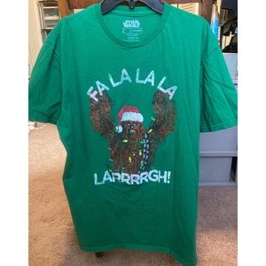 Star Wars • Official Fa La Larrrgh T-Shirt • Green • Size L